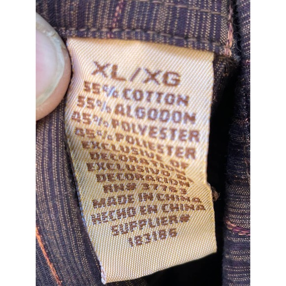 The Havanera Co Mens Striped Button Down Casual Shirt XL - Picture 7 of 8